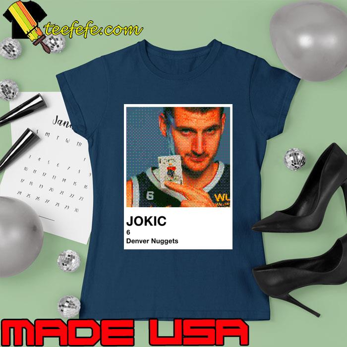 Jokic Serbian Denver Nuggets Basketball 8bit Pantone T-Shirt Ladies tee Jokic Serbian Denver Nuggets Basketball 8bit Pantone T-Shirt Ladies tee