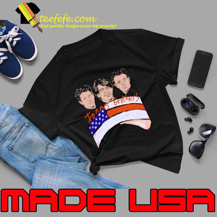 Jonas brothers silouette american flag T-Shirt