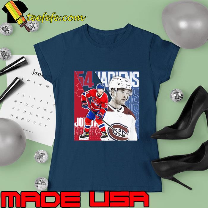 Jordan Harris Hockey 54 sport Canadiens T-Shirt Ladies tee Jordan Harris Hockey 54 sport Canadiens T-Shirt Ladies tee