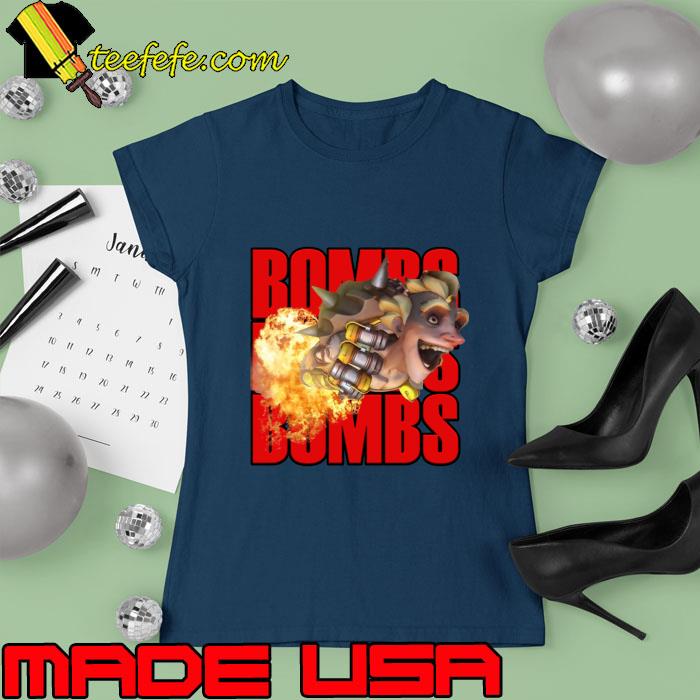 Junkrat rocket with bombs bombs bombs T-Shirt Ladies tee Junkrat rocket with bombs bombs bombs T-Shirt Ladies tee
