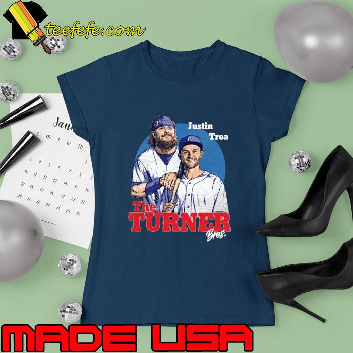 Justin Turner & Trea Turner Los Angeles D The Turner Bros T-Shirt Ladies tee Justin Turner & Trea Turner Los Angeles D The Turner Bros T-Shirt Ladies tee