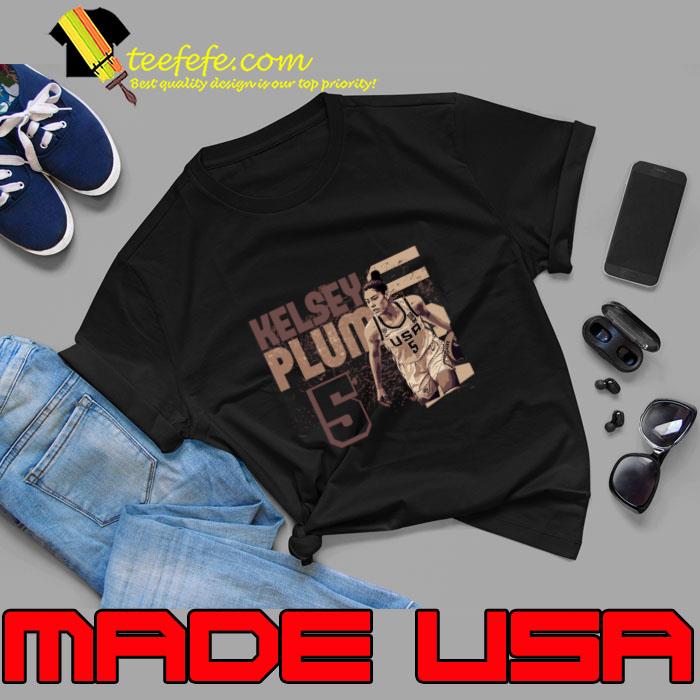 Kelsey plum Brown Vintage Wnba USA T-Shirt