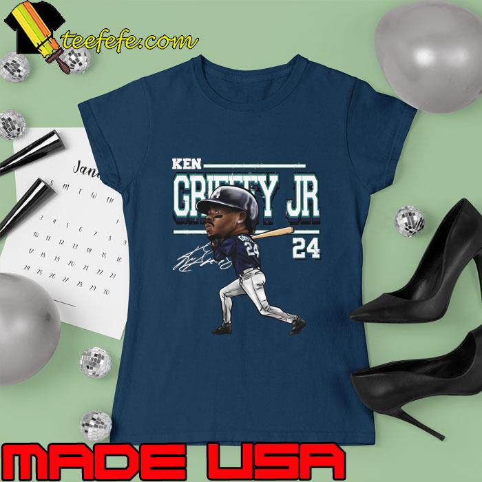 Ken Griffey Jr. Seattle Cartoon Signature An American Former Baseball  Outfielder T-Shirt, hoodie, sweater, long sleeve and tank top