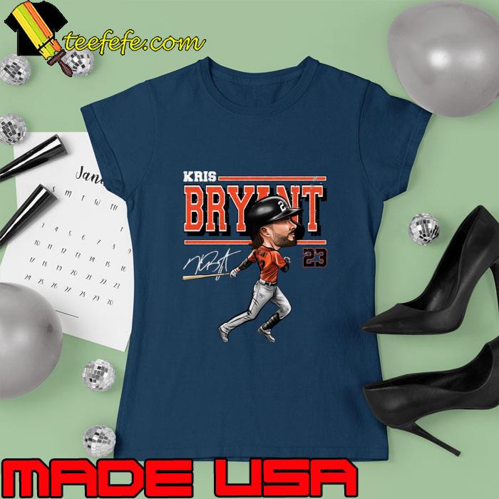 Kris Bryant San Francisco Cartoon Signature Baseball An American T-Shirt Ladies tee Kris Bryant San Francisco Cartoon Signature Baseball An American T-Shirt Ladies tee