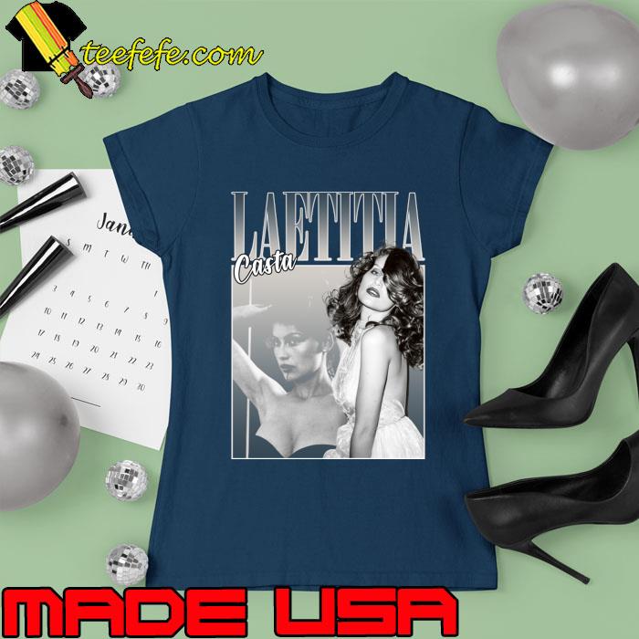 Laetitia Casta Homage Vintage signature T-Shirt Ladies tee Laetitia Casta Homage Vintage signature T-Shirt Ladies tee