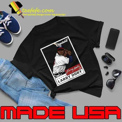 Larry Doby an American baseball player in Cleveland Throwback Card T-Shirt