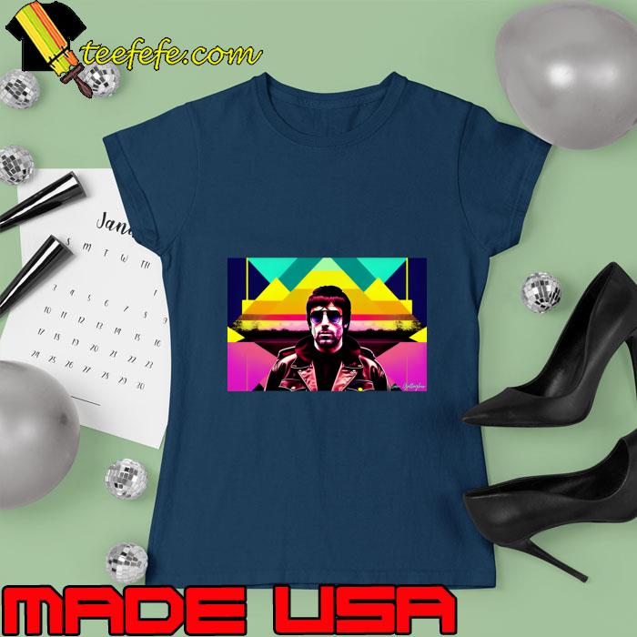 Liam Gallagher English singer and songwriter Signature retro T-Shirt Ladies tee Liam Gallagher English singer and songwriter Signature retro T-Shirt Ladies tee