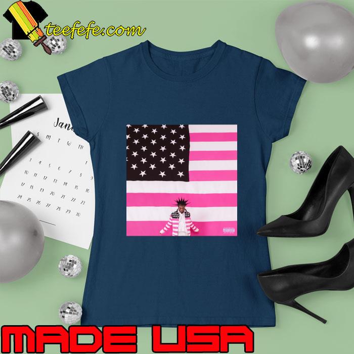 Lil Uzi Vert pink tape american flag T-Shirt Ladies tee Lil Uzi Vert pink tape american flag T-Shirt Ladies tee