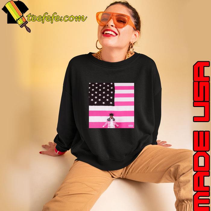 Lil Uzi Vert pink tape american flag T-Shirt Sweatshirt Lil Uzi Vert pink tape american flag T-Shirt Sweatshirt