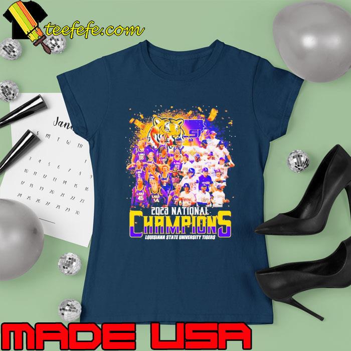 LSU Tigers 2023 National Champions Louisiana State University Tigers s Ladies tee LSU Tigers 2023 National Champions Louisiana State University Tigers s Ladies tee