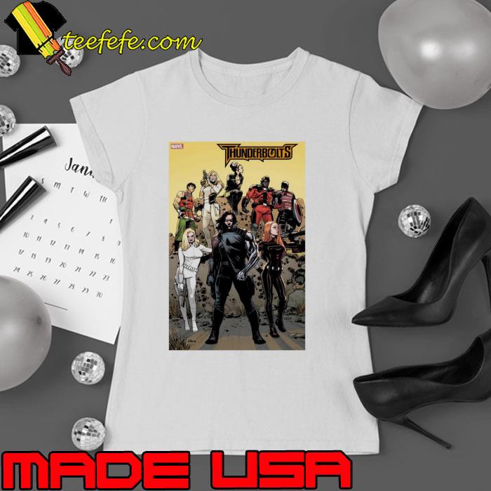 Marvel Thunderbolts 2023 Poster s Ladies tee Marvel Thunderbolts 2023 Poster s Ladies tee