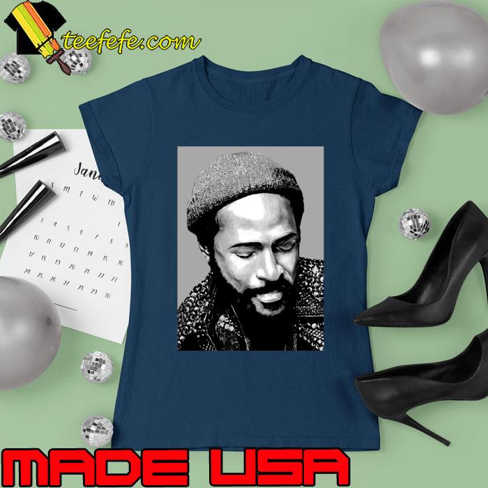 Marvin gaye 1939 American R&B and soul singer music rock T-Shirt Ladies tee Marvin gaye 1939 American R&B and soul singer music rock T-Shirt Ladies tee