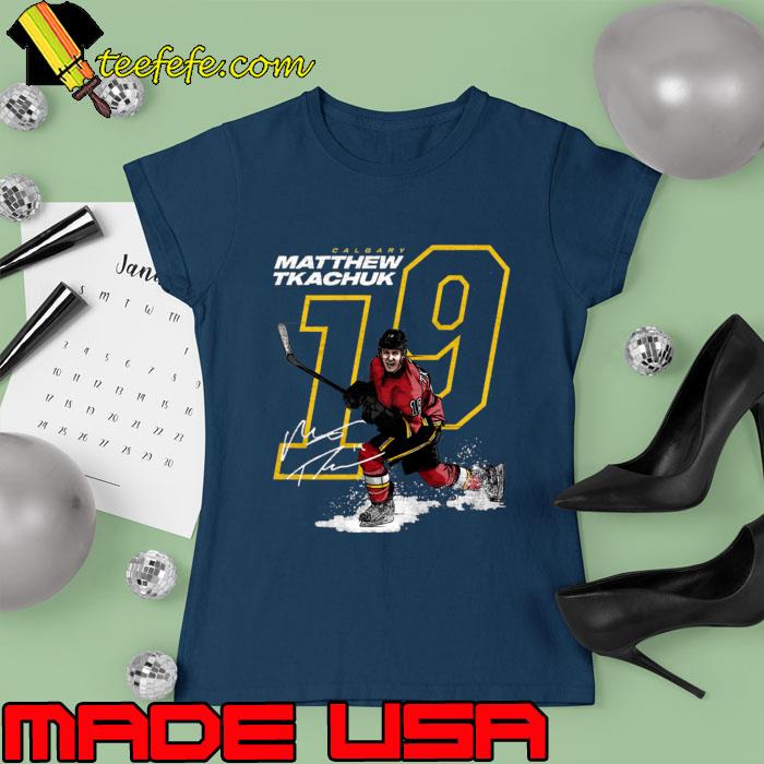 Matthew Tkachuk Calgary Signature Hockey Player An American T-Shirt Ladies tee Matthew Tkachuk Calgary Signature Hockey Player An American T-Shirt Ladies tee