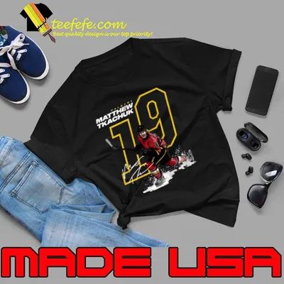 Matthew Tkachuk Calgary Signature Hockey Player An American T-Shirt