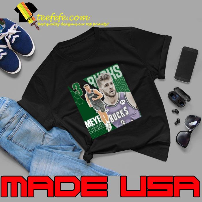 Meyers Leonard Basketball American Player Milwaukee Bucks T-Shirt Meyers Leonard Basketball American Player Milwaukee Bucks T-Shirt