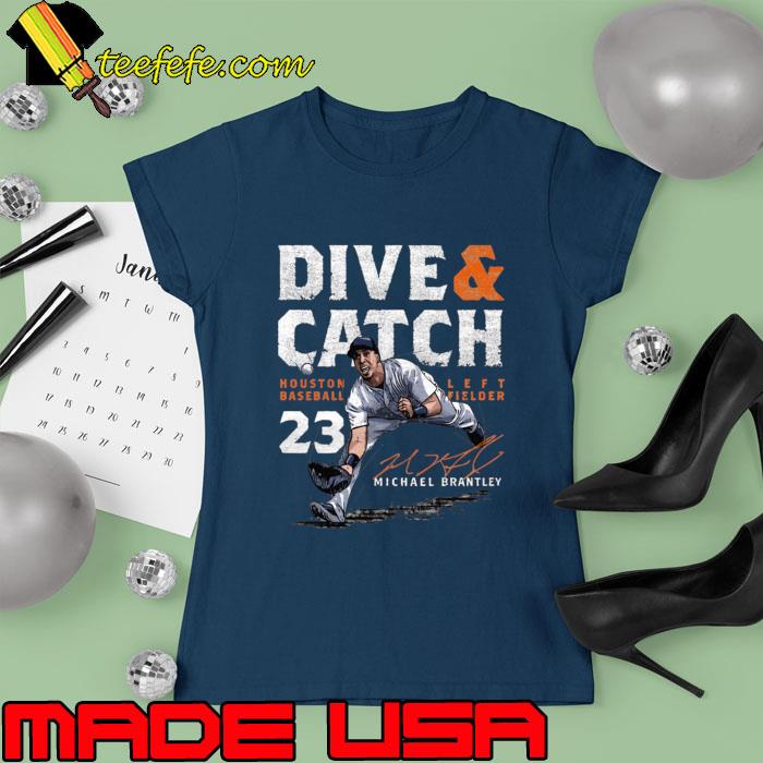 Houston Astros Michael Brantley dive & catch signature shirt