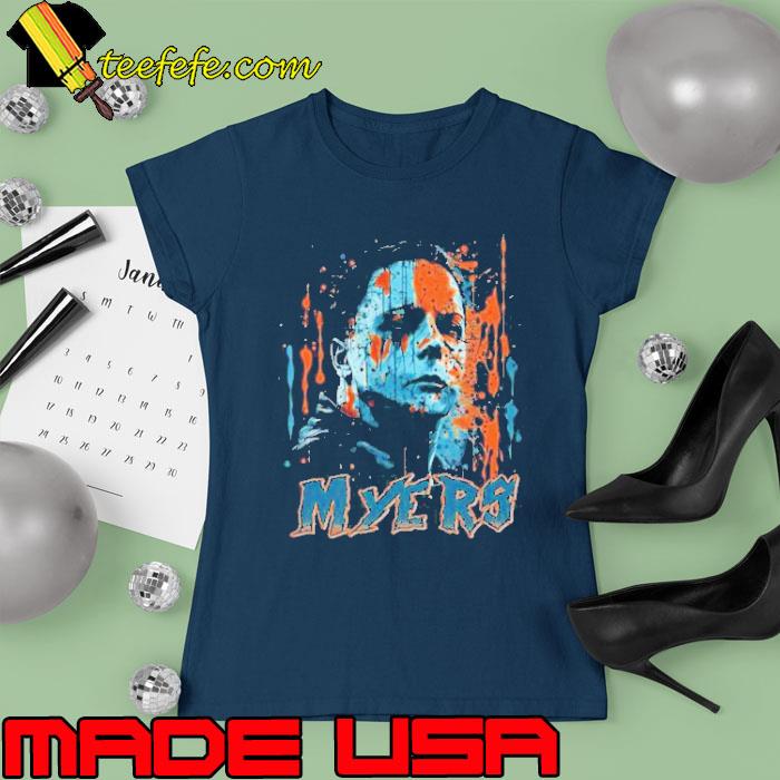 Michael Myers Graphic Fictional Character Birthday Halloween 2023 watercolor s Ladies tee Michael Myers Graphic Fictional Character Birthday Halloween 2023 watercolor s Ladies tee