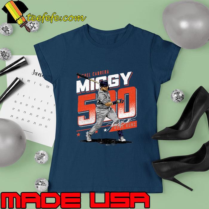 Miguel Cabrera Detroit Tigers Miggy 500 Stars Signature Baseball T-Shirt Ladies tee Miguel Cabrera Detroit Tigers Miggy 500 Stars Signature Baseball T-Shirt Ladies tee