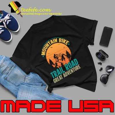 Mountain Bike Trail Road great adventure cycling vintage T-Shirt