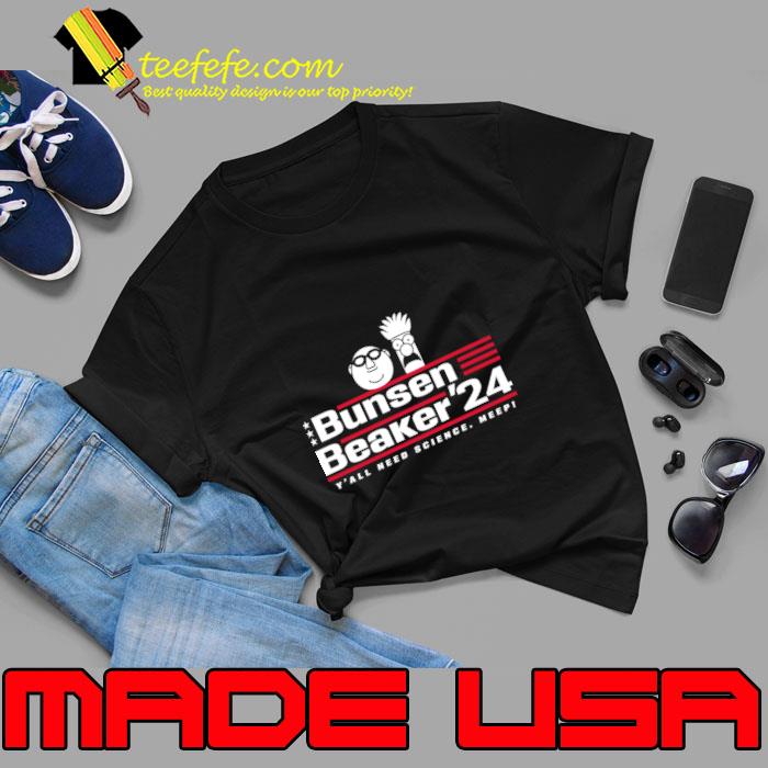 Muppets Bunsen Beaker 24 TV Show Y'all Need Science Neepi T-Shirt