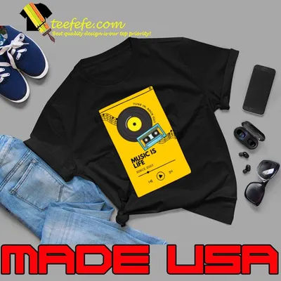 Music is Life Tune In Rock Out Since 2023 T-Shirt
