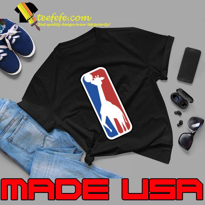 National Giraffe League Symbol Champion Basketball T-Shirt