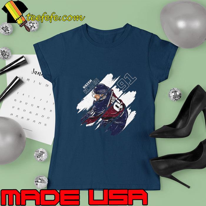 Nazem Kadri Colorado Stripes T-Shirt Ladies tee Nazem Kadri Colorado Stripes T-Shirt Ladies tee