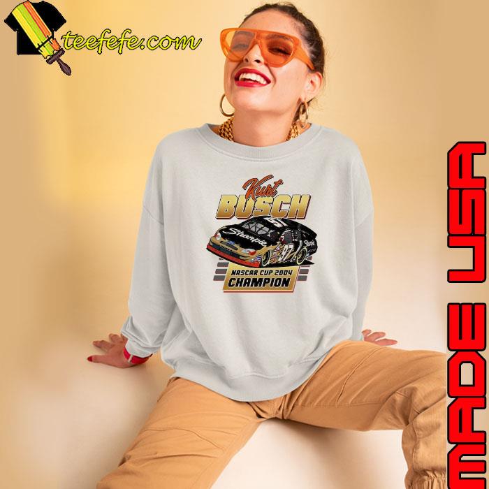 Nice kurt busch nascar cup 2004 champion shirt