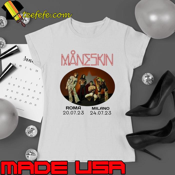 Nice maneskin roma milano 20 07 2023 s Ladies tee Nice maneskin roma milano 20 07 2023 s Ladies tee
