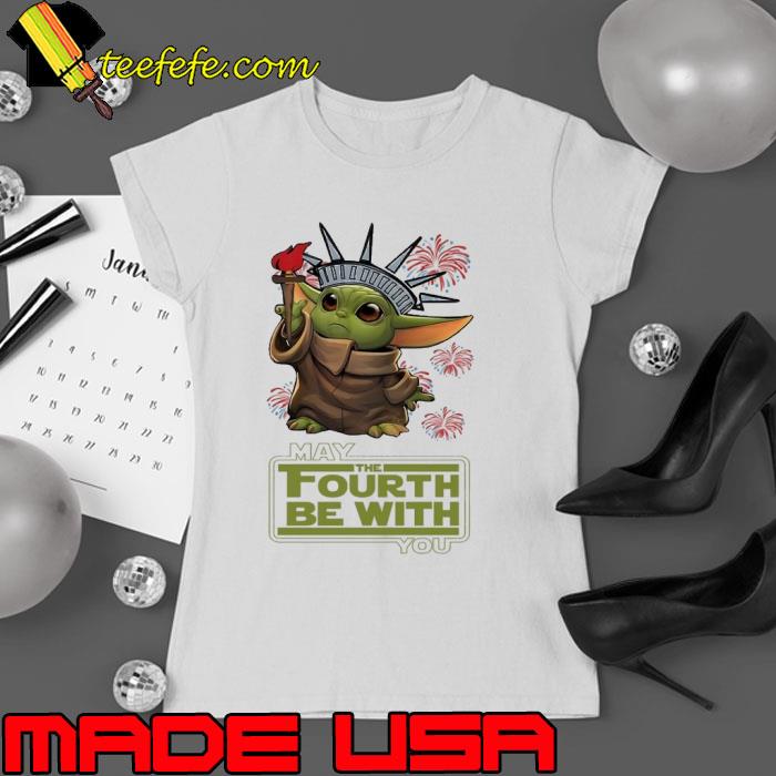 Nice may The Fourth be With You Yoda Fireworks s Ladies tee Nice may The Fourth be With You Yoda Fireworks s Ladies tee