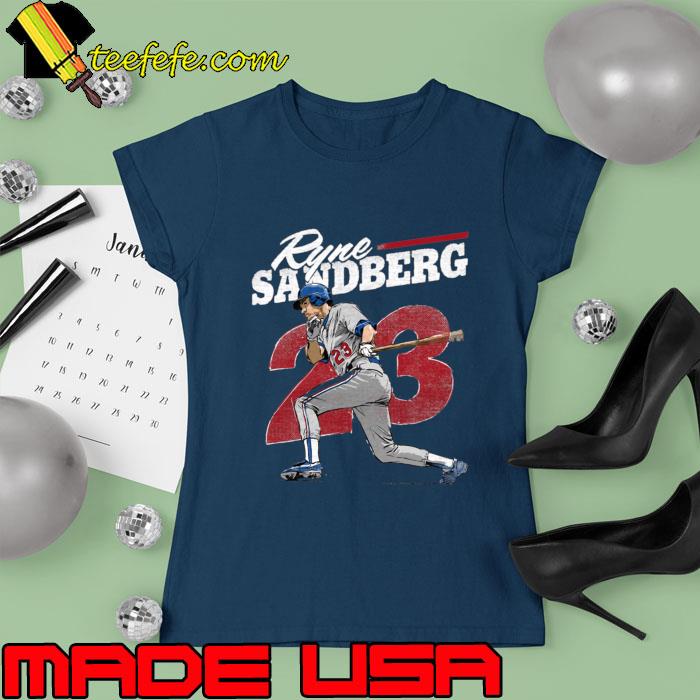 Nice ryne Sandberg Chicago C Retro Number 23 Baseball T-Shirt Ladies tee Nice ryne Sandberg Chicago C Retro Number 23 Baseball T-Shirt Ladies tee
