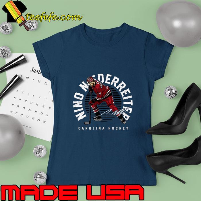 Nino Niederreiter Swiss Hockey Player Winnipeg Jets Signature Carolina T-Shirt Ladies tee Nino Niederreiter Swiss Hockey Player Winnipeg Jets Signature Carolina T-Shirt Ladies tee