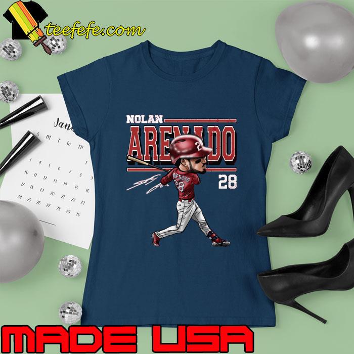 Nolan Arenado St.Louis Cartoon 28 Signature Baseball T-Shirt Ladies tee Nolan Arenado St.Louis Cartoon 28 Signature Baseball T-Shirt Ladies tee