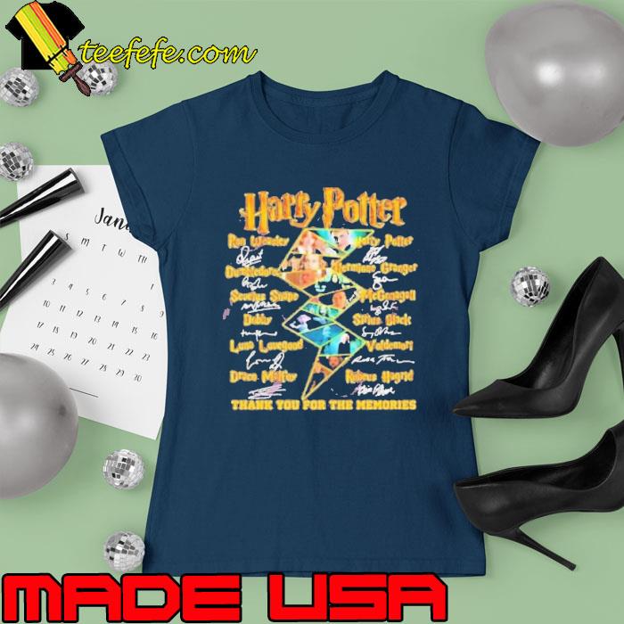 Official harry potter thank you for the memories signature s Ladies tee Official harry potter thank you for the memories signature s Ladies tee