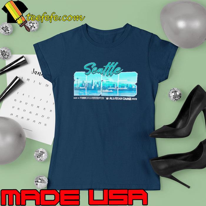 Official seattle 2023 MLB All-Star Game City Retro Shirt Ladies tee Official seattle 2023 MLB All-Star Game City Retro Shirt Ladies tee