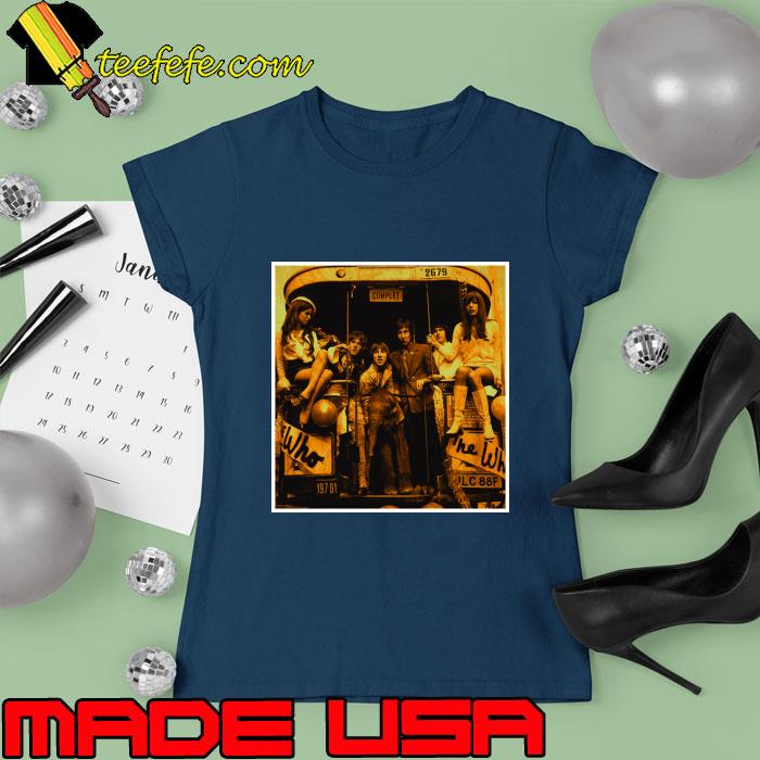 Official the Who-Oil Paint Cover Art T-Shirt Ladies tee Official the Who-Oil Paint Cover Art T-Shirt Ladies tee