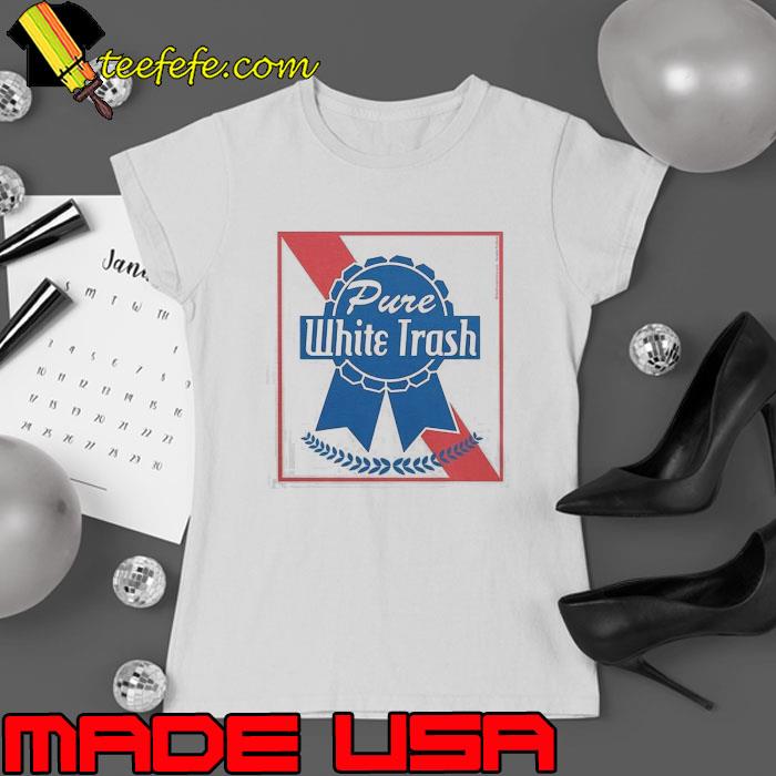 Old Glory Pure White Trash Logo Shirt Ladies tee Old Glory Pure White Trash Logo Shirt Ladies tee