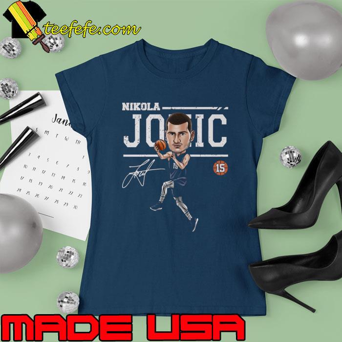 Original nikola Jokic Denver Cartoon Signature T-Shirt Ladies tee Original nikola Jokic Denver Cartoon Signature T-Shirt Ladies tee