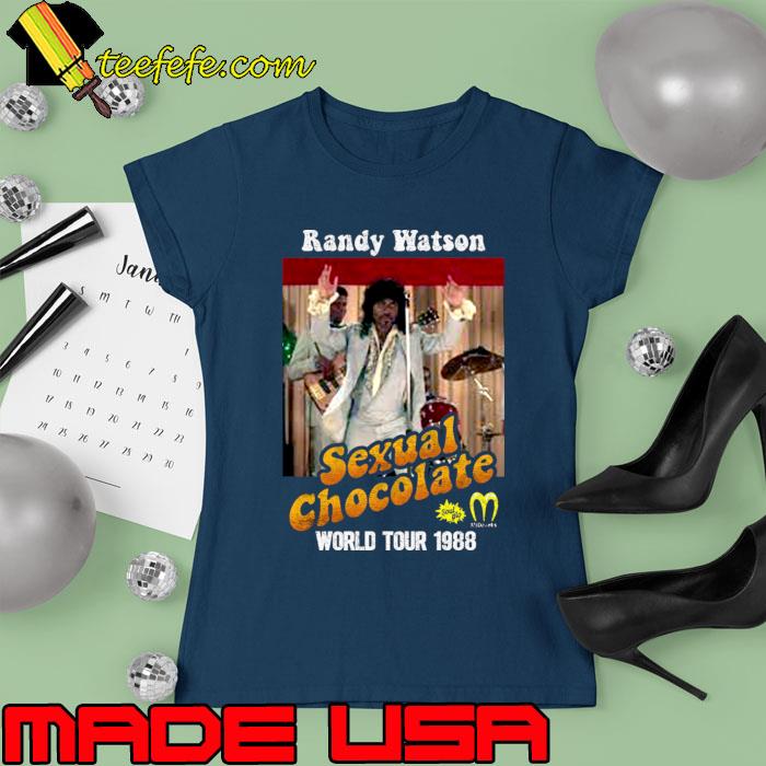 Original randy Watson and Sexual Chocolate World Tour 1988 T-Shirt Ladies tee Original randy Watson and Sexual Chocolate World Tour 1988 T-Shirt Ladies tee