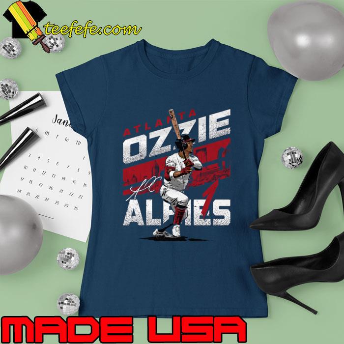 Ozzie Albies Signature baseball second baseman Atlanta City T