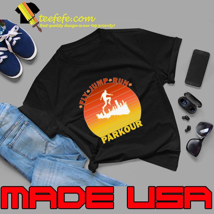 Parkour Fly Jump Run-Sport retro T-Shirt