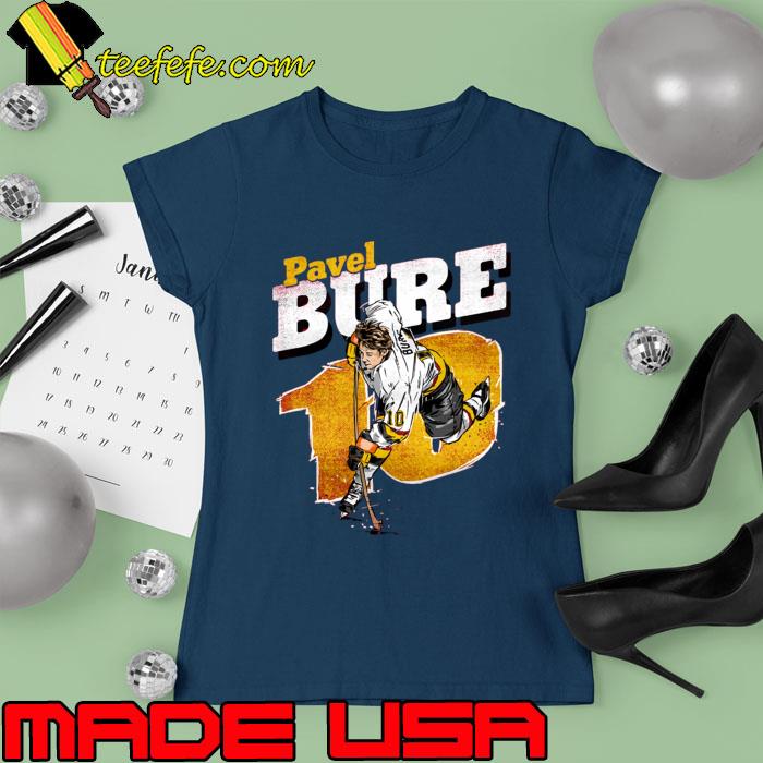 Pavel Bure Vancouver Retro Hockey League 12 Seasons Floria Panthers T-Shirt Ladies tee Pavel Bure Vancouver Retro Hockey League 12 Seasons Floria Panthers T-Shirt Ladies tee