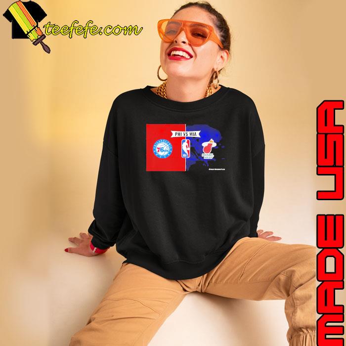 Philadelphia 76ers vs Miami Heat Football Logo s Sweatshirt Philadelphia 76ers vs Miami Heat Football Logo s Sweatshirt