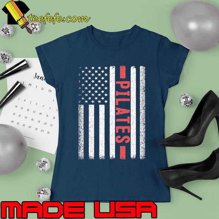 Pilates American Flag 4th of July Shirt Ladies tee Pilates American Flag 4th of July Shirt Ladies tee