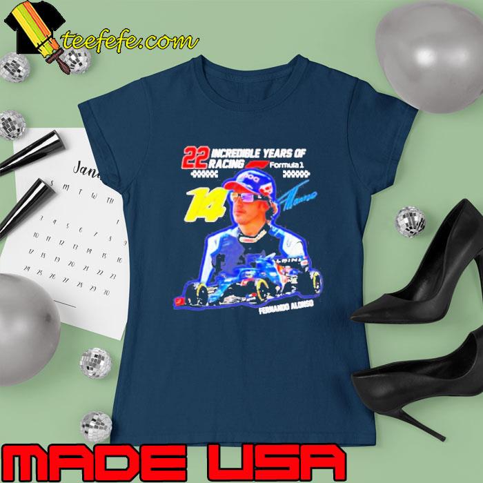 Premium 22 incredible years of racing fernando alonso signature s Ladies tee Premium 22 incredible years of racing fernando alonso signature s Ladies tee