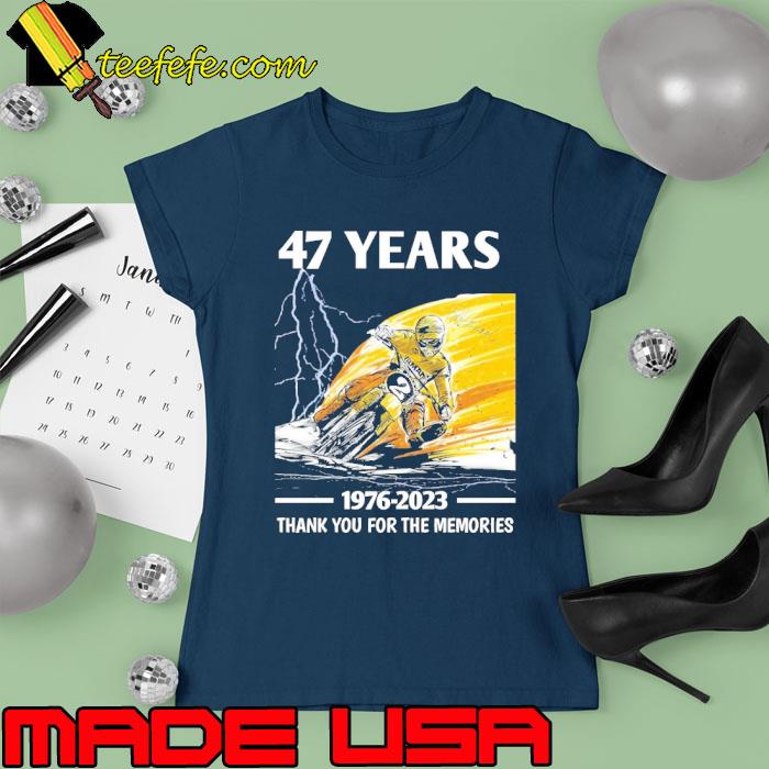 Premium 47 years 1976 2023 thank you for the memories signature s Ladies tee Premium 47 years 1976 2023 thank you for the memories signature s Ladies tee