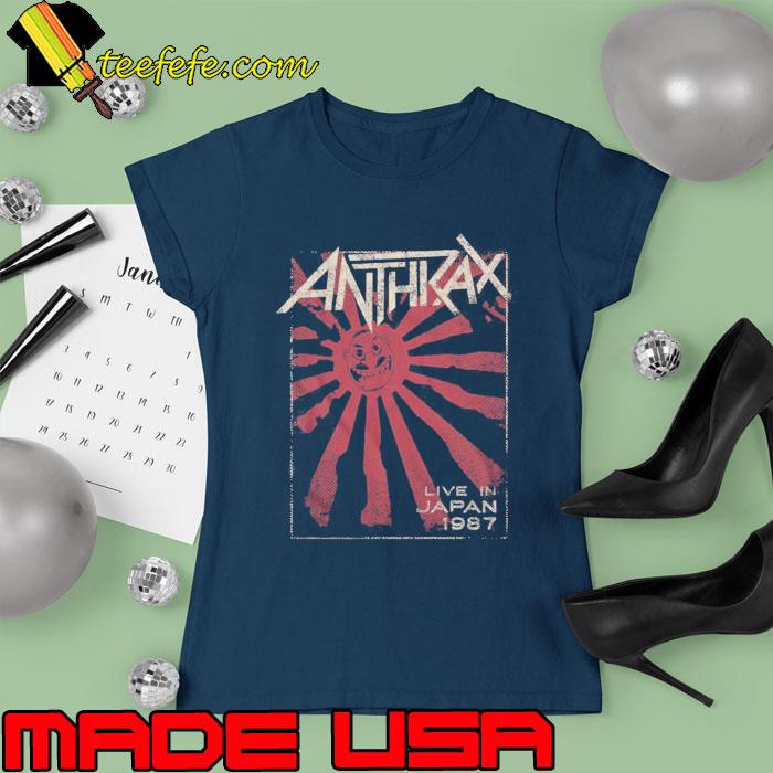 Premium anthrax Live in Japan 1987 Men's Unisex Vintage Concert T-s Ladies tee Premium anthrax Live in Japan 1987 Men's Unisex Vintage Concert T-s Ladies tee
