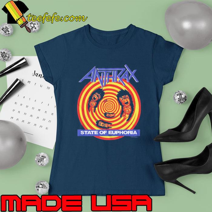 Premium anthrax State of Euphoria Album Cover Artwork T-s Ladies tee Premium anthrax State of Euphoria Album Cover Artwork T-s Ladies tee