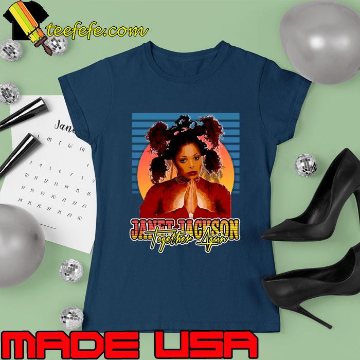 Premium retro Janet Jackson Together an American singer T-Shirt Ladies tee Premium retro Janet Jackson Together an American singer T-Shirt Ladies tee