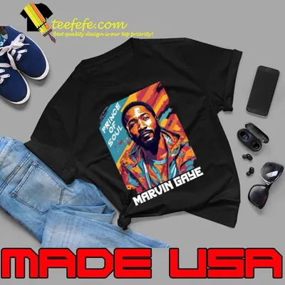 Prince Of Soul Marvin Gaye American Singer Pop Art Prince of Soul T-Shirt